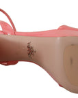 Prada Chic Pink Patent Leather Platform Sandals