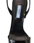Prada Elevate Your Elegance with Glossy Black Heels