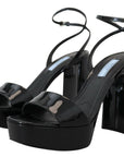 Prada Elevate Your Elegance with Glossy Black Heels