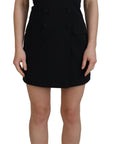 Dolce & Gabbana Elegant Black Sheath A-Line Mini Dress