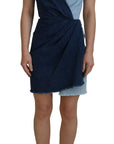 Dolce & Gabbana Chic Two Tone Denim Sheath Dress