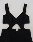 Dolce & Gabbana Elegant Black Midi Sheath Dress