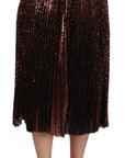 Dolce & Gabbana Elegant High Waist A-Line Midi Skirt
