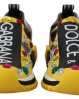 Dolce & Gabbana Exquisite Yellow Techno Fabric Sneakers