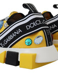 Dolce & Gabbana Exquisite Yellow Techno Fabric Sneakers