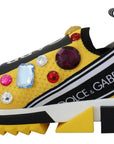 Dolce & Gabbana Exquisite Yellow Techno Fabric Sneakers