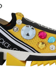 Dolce & Gabbana Exquisite Yellow Techno Fabric Sneakers