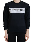 Philippe Model Chic Black Printed Cotton Sweater