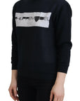 Philippe Model Chic Black Printed Cotton Sweater