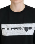 Philippe Model Chic Black Printed Cotton Sweater