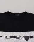 Philippe Model Chic Black Printed Cotton Sweater