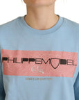 Philippe Model Elegant Light Blue Long Sleeve Sweater