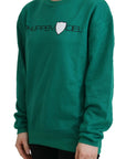 Philippe Model Chic Green Printed Long Sleeve Sweater