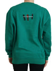 Philippe Model Chic Green Printed Long Sleeve Sweater