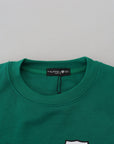 Philippe Model Chic Green Printed Long Sleeve Sweater