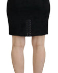 Dolce & Gabbana Elegant Black High-Waist Silk-Lined Skirt