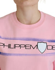 Philippe Model Elegant Pink Long Sleeve Pullover Sweater