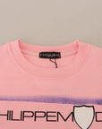 Philippe Model Elegant Pink Long Sleeve Pullover Sweater