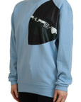 Philippe Model Elegant Light Blue Cotton Pullover Sweater