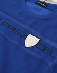 Philippe Model Chic Blue Printed Long Sleeve Pullover Sweater