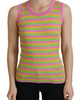 Dolce & Gabbana Elegant Silk Sleeveless Tank Top Vest