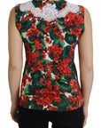 Dolce & Gabbana Chic Floral Print Tank Top Vest