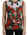 Dolce & Gabbana Chic Floral Print Tank Top Vest