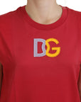 Dolce & Gabbana Elegant Red Sleeveless Cotton Tank Top