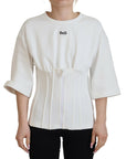 Dolce & Gabbana Elegant Corset Top T-Shirt Blouse