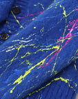 Dolce & Gabbana Elegant Multicolor Splash Mohair Cardigan