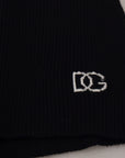 Dolce & Gabbana Elegant Black Tie-Up Slim Fit Sweater