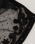 Dolce & Gabbana Elegant Black Floral Lace Cardigan Sweater
