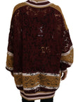 Dolce & Gabbana Multicolor V-Neck Pullover Sweater