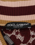 Dolce & Gabbana Multicolor V-Neck Pullover Sweater