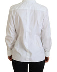 Dolce & Gabbana Elegant White Cotton Button-Up Top