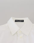 Dolce & Gabbana Elegant White Cotton Button-Up Top
