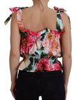 Dolce & Gabbana Elegant Floral Print Sleeveless Tank Top