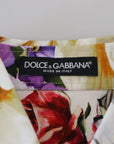 Dolce & Gabbana Elegant Floral Cotton Long Sleeve Top
