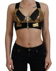 Dolce & Gabbana Elegant Cropped Top with Front Zipper
