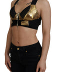 Dolce & Gabbana Elegant Cropped Top with Front Zipper