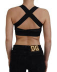 Dolce & Gabbana Elegant Cropped Top with Front Zipper