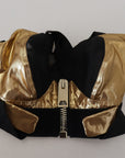 Dolce & Gabbana Elegant Cropped Top with Front Zipper