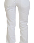 Dolce & Gabbana Elegant White Mid Waist Skinny Jeans