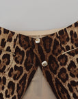 Dolce & Gabbana High Waist Leopard Mini Skirt