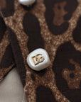 Dolce & Gabbana High Waist Leopard Mini Skirt