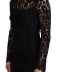 Dolce & Gabbana Elegant Floral Lace Long Sleeve Top