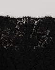 Dolce & Gabbana Elegant Floral Lace Long Sleeve Top