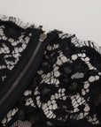 Dolce & Gabbana Elegant Floral Lace Long Sleeve Top
