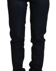 Just Cavalli Sleek Black Low Waist Denim Pants