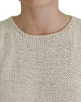 PINK MEMORIES Chic Beige Sleeveless Tank Top